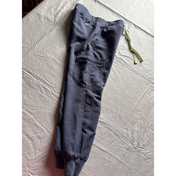 Figs Zamora Technical Collection Jogger Scrub Pants XXS/P Navy Blue With Yellow - Picture 6 of 10